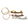 Jerry's 1201 Blade Keychain/Zipper Pull -Swarovski Store 1201 gold pewter rose 23758.1581966737